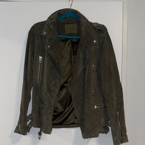 Blank NYC Olive Suede Jacket